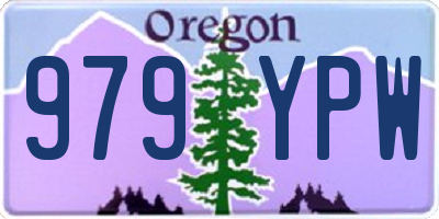 OR license plate 979YPW