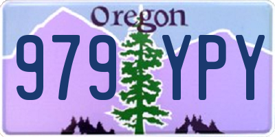 OR license plate 979YPY