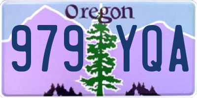 OR license plate 979YQA