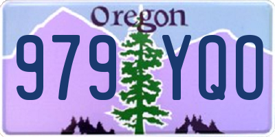 OR license plate 979YQO
