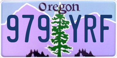 OR license plate 979YRF