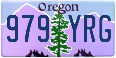 OR license plate 979YRG
