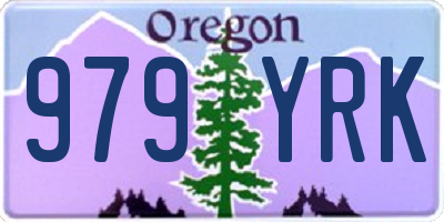 OR license plate 979YRK