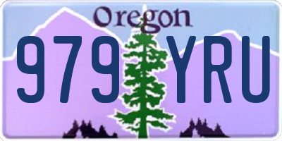 OR license plate 979YRU