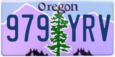 OR license plate 979YRV