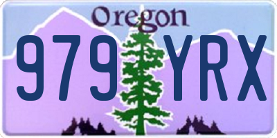 OR license plate 979YRX