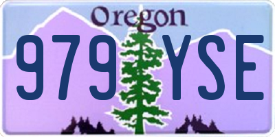 OR license plate 979YSE