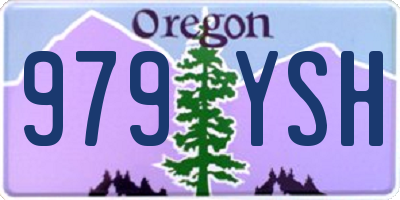 OR license plate 979YSH