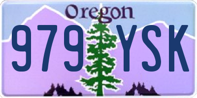 OR license plate 979YSK