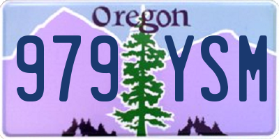 OR license plate 979YSM