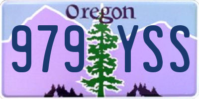 OR license plate 979YSS