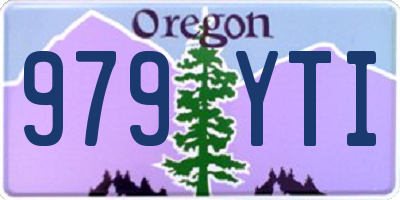 OR license plate 979YTI