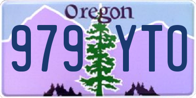 OR license plate 979YTO