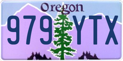 OR license plate 979YTX