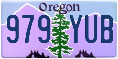 OR license plate 979YUB