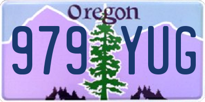 OR license plate 979YUG