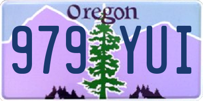 OR license plate 979YUI