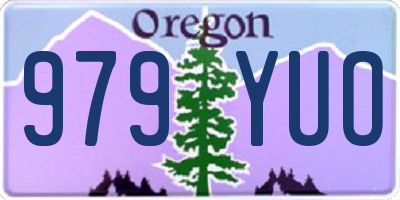 OR license plate 979YUO