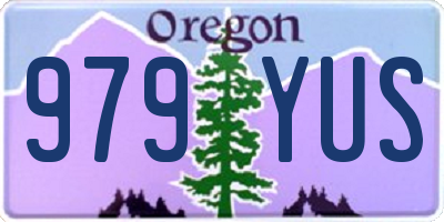 OR license plate 979YUS