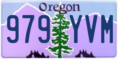 OR license plate 979YVM