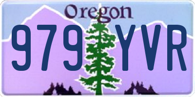 OR license plate 979YVR
