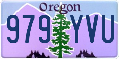 OR license plate 979YVU