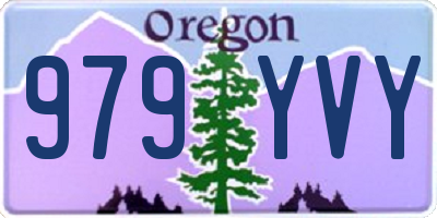 OR license plate 979YVY