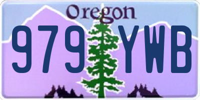 OR license plate 979YWB