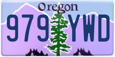 OR license plate 979YWD