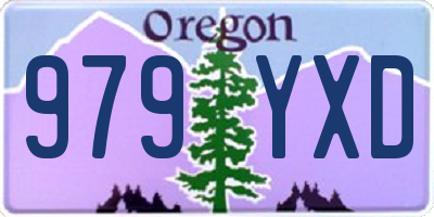 OR license plate 979YXD