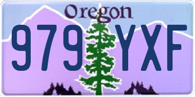 OR license plate 979YXF