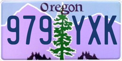 OR license plate 979YXK