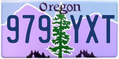 OR license plate 979YXT