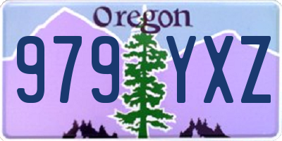 OR license plate 979YXZ