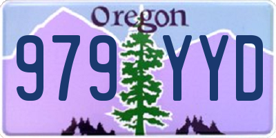 OR license plate 979YYD