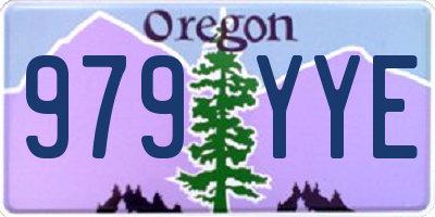 OR license plate 979YYE