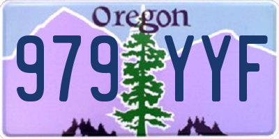 OR license plate 979YYF