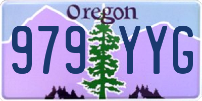 OR license plate 979YYG
