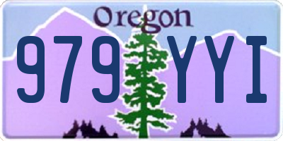 OR license plate 979YYI