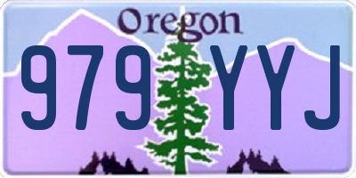 OR license plate 979YYJ