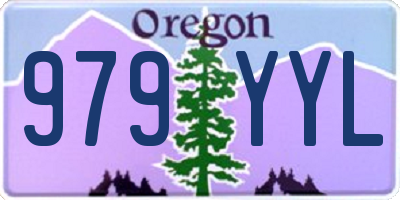 OR license plate 979YYL