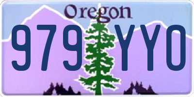 OR license plate 979YYO