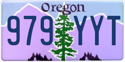 OR license plate 979YYT