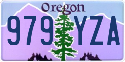 OR license plate 979YZA