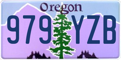 OR license plate 979YZB