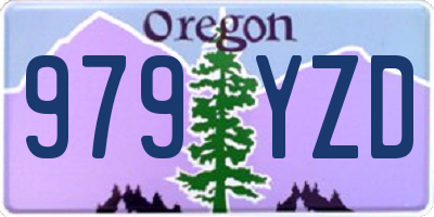 OR license plate 979YZD
