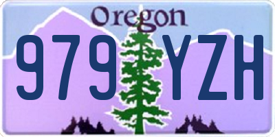 OR license plate 979YZH