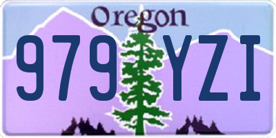 OR license plate 979YZI