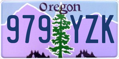 OR license plate 979YZK