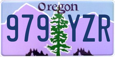OR license plate 979YZR